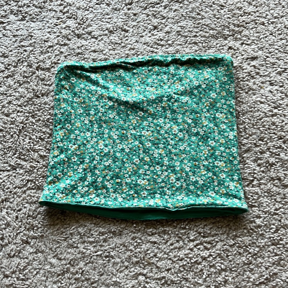 Reversible Tube Top (Floral/Solid)